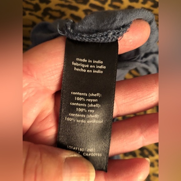 Onia size XS slate blue CHLOE high slit wide leg pant elastic waist pockets - Picture 15 of 16